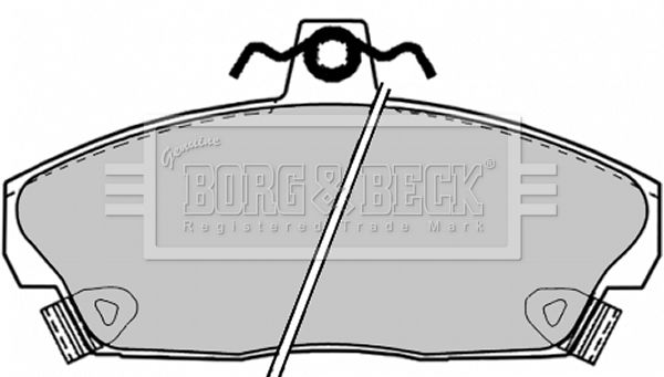 BORG & BECK Комплект тормозных колодок, дисковый тормоз BBP1417